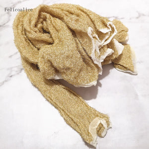 2pcs Gold/Silver Tensile Nylon Stocking Flowers DIY Accessory