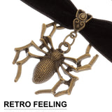 2pcs Gothic Halloween Choker Spider Necklace Women Punk Necklace