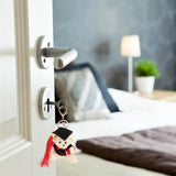 2pcs Graduation Bear Keychains Plush Animal Key Rings Backpack Key Pendants Kids