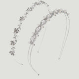 2pcs Pearl Rhinestone Headbands Wedding Hair Accessories for Women