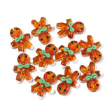 2pcs Lampwork Gingerbread Man Beads 27x23mm Loose Spacer Bead DIY Jewelry Making