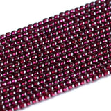 2pcs Natural Red Garnet Round Loose Stone Small Beads 3-10mm