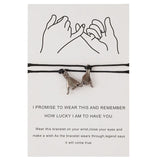 Couple Bracelet Pinky Promise Hand Braided Rope Jewelry