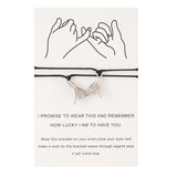 Couple Bracelet Pinky Promise Hand Braided Rope Jewelry