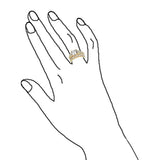 2pcs CZ Wedding Engagement Ring Sets Women Metal Ring R168