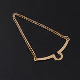 2pcs Tie Chain Silver Bowtie Suit Shirt Jewelry