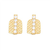 2pcs Iced CapsTeeth Grillz Cubic Zircon Micro Pave Top & Bottom Grills