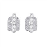 2pcs Iced CapsTeeth Grillz Cubic Zircon Micro Pave Top & Bottom Grills