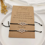 Infinite Love Card Couple Bracelet Set - Geometric Jewelry