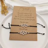 Infinite Love Card Couple Bracelet Set - Geometric Jewelry