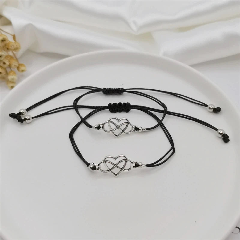 Infinite Love Card Couple Bracelet Set - Geometric Jewelry