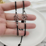 Infinite Love Card Couple Bracelet Set - Geometric Jewelry