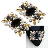 2pcs Rhinestone Charms Shoe Clips Decorative Shoe Buckle Accessory