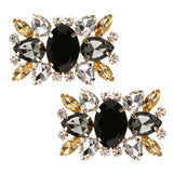 2pcs Rhinestone Charms Shoe Clips Decorative Shoe Buckle Accessory