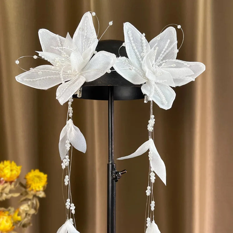 2pcs Pearl Beaded Hair Clip Wedding Hair Accessories