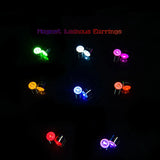 LED Luminous Earrings Magnet Non Pierced Pop Flash Earrings Couples Bar Concert