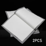 2pcs Large Silver Jewelry Cleaning Cloth Polishing Double Sided Rectangle