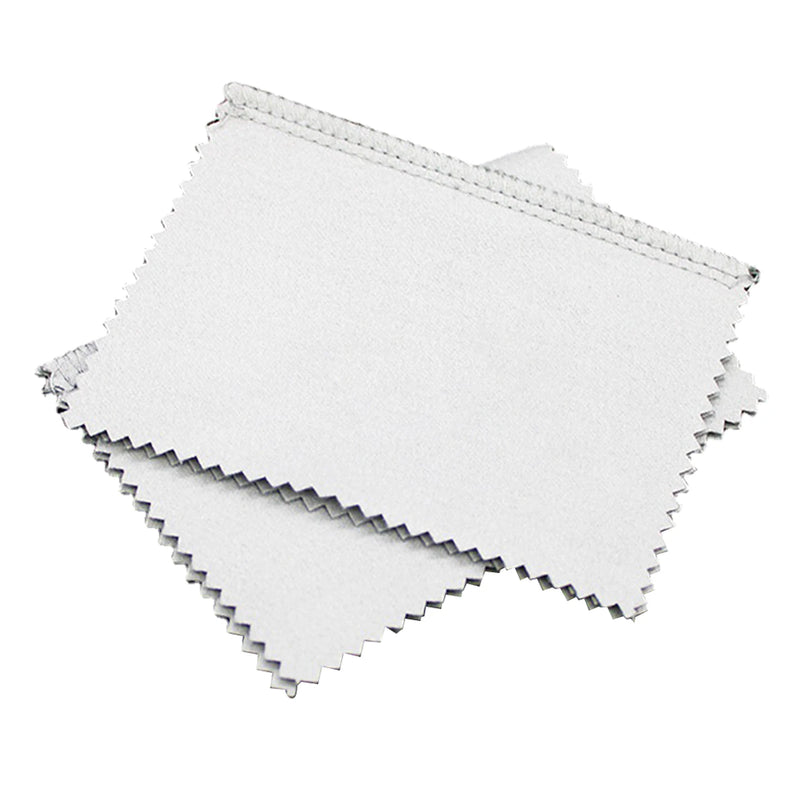 2pcs Large Silver Jewelry Cleaning Cloth Polishing Double Sided Rectangle