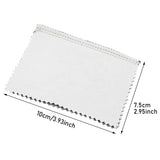 2pcs Large Silver Jewelry Cleaning Cloth Polishing Double Sided Rectangle