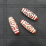 2pcs Tibet Dzi Agates Oval Beads 27-30mm Variety of Patterns