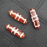 2pcs Tibet Dzi Agates Oval Beads 27-30mm Variety of Patterns