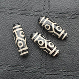 2pcs Tibet Dzi Agates Oval Beads 27-30mm Variety of Patterns