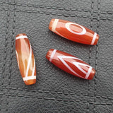 2pcs Tibet Dzi Agates Oval Beads 27-30mm Variety of Patterns