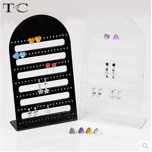 2pcs/Lot 126 Holes Earring Display Stand Acrylic Showing Rack Jewelry Holder