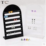 2pcs/Lot 126 Holes Earring Display Stand Acrylic Showing Rack Jewelry Holder