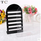 2pcs/Lot 126 Holes Earring Display Stand Acrylic Showing Rack Jewelry Holder
