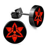 Anime Sharingan Eyes Fake Gauge Earrings