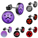 Anime Sharingan Eyes Fake Gauge Earrings