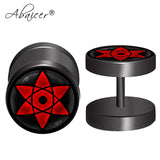 Anime Sharingan Eyes Fake Gauge Earrings