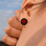 Anime Sharingan Eyes Fake Gauge Earrings