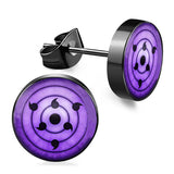 Anime Sharingan Eyes Fake Gauge Earrings