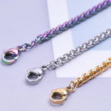 2pcs Stainless Steel Chain Necklaces for DIY Bracelets