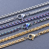 2pcs Stainless Steel Chain Necklaces for DIY Bracelets