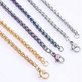 2pcs Stainless Steel Chain Necklaces for DIY Bracelets