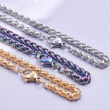 2pcs Stainless Steel Chain Necklaces for DIY Bracelets