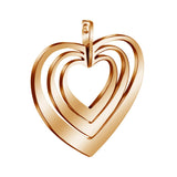 2pcs/Lot Stainless Steel Heart Charms for DIY Jewelry Making
