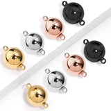 2pcs Stainless Steel Magnetic Clasps For Jewelry Making
