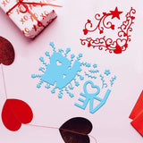 2pcs Love Heart Corner Metal Cutting Dies for Scrapbooking Birthday Cards Making