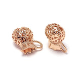 2pcs Rose Plated Brass Lucky Bag Charms 19x18mm