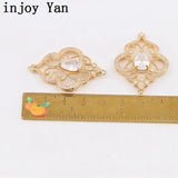 2pcs Zircon Pendant Jewelry DIY Accessory