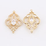 2pcs Zircon Pendant Jewelry DIY Accessory