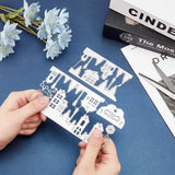 2pcs Metal Winter House Cutting Dies for Scrapbooking DIY