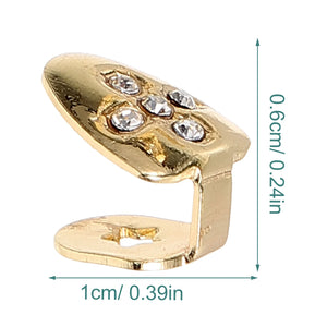 2pcs Metal Teeth Grills for Hip Hop Party