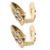 2pcs Metal Teeth Grills for Hip Hop Party