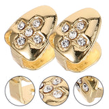 2pcs Metal Teeth Grills for Hip Hop Party