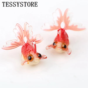 2pcs Goldfish Puffer Fish Acetate Acrylic Resin Pendant Jewelry Making Earrings
